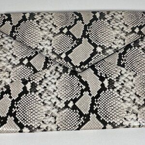 Sonix Faux Python Envelope Clutch, Magnetic Closure Laptop Case